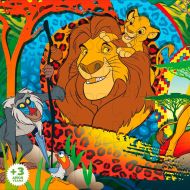 Detské puzzle The Lion King Obojstranný 24 Kusy 70 x 1,5 x 50 cm (12 kusov)