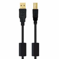 Kábel USB 2.0 A na USB B NANOCABLE 10.01.1202 Čierna 2 m