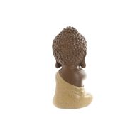 Dekoratívne postava Home ESPRIT Oranžová Koralová Lime Živica Buddha Orientálny 5,5 x 5 x 10,5 cm (3