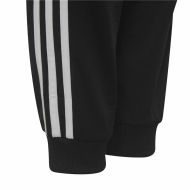 Detská tepláková súprava Adidas Essentials Shiny 3 Stripes Čierna