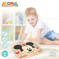 Detské drevené puzzle Disney Mickey Mouse + 12 mesiacov 6 Kusy (12 kusov)