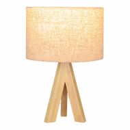 Stolná lampa EDM 32160 Drevo Látka 18 x 18 x 30 cm E27