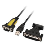 Adaptér USB na RS232 NANOCABLE 10.03.0002 1,8 m Čierna 1,8 m