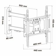 Držiak na televíziu Nox NXLITEWALLFLEX 23"-55" 30 Kg