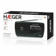 AM/FM rádio Haeger PR-TRI.002A Čierna