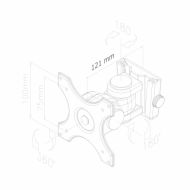 Držiak na televíziu Neomounts FPMA-W250BLACK