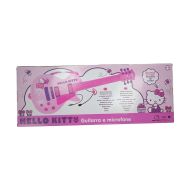 Detská gitara Hello Kitty Elektronika Mikrofón Ružová