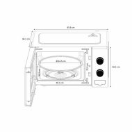 Mikrovlnnú Rúru Oceanic MO20W11 20 L