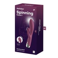 Vibrátor pre dvojicu Dual Stimulation Satisfyer Spinning Rabbit 1 Červená