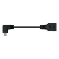 Kábel USB 2.0 A na USB B NANOCABLE CABLE USB 2.0 OTG ACODADO, TIPO MICRO B/M-A/H, NEGRO, 15 CM 15 cm