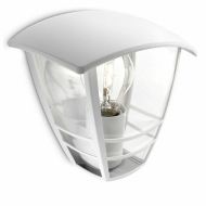 Nástenná Lampa Philips Creek 19,5 cm Biela Kov Aluminium A+ E27