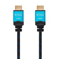 HDMI Kábel NANOCABLE 10.15.3701 V2.0 Čierna/Modrá 1 m 4K Ultra HD