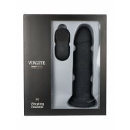 Realistické dildo Virgite R15 Čierna 16,5 cm