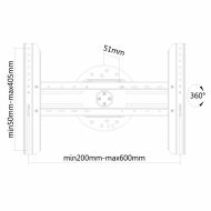 Držiak na televíziu Neomounts LED-WR100BLACK 75" 50 kg