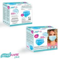 Box of hygienic masks SensiKare 50 Kusy (12 kusov)