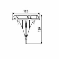 Solárne osvetlenie Galix Podlaha Aluminium