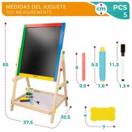 Tabuľa 2 v 1 Woomax 5 Kusy 37,5 x 65 x 30,5 cm 4 kusov