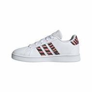 Detské športové topánky Adidas Grand Court Print Biela