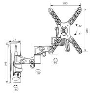 Držiak na televíziu TM Electron 20 kg 10"-32"