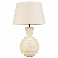 Stolná lampa Alexandra House Living Krém Železo 25 x 63 x 25 cm