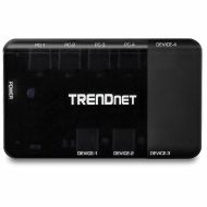 switch Trendnet TK-U404 USB Čierna