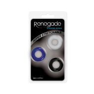 Gumených krúžkov na penis NS Novelties Renegade Viacfarebná