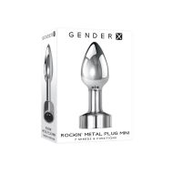 Análna zástrčka Gender X Rockin Sivá (6,3 cm)