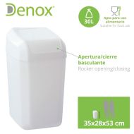 Kôš Denox Biela 30 L