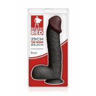 Realistické dildo Captain Red 30 cm