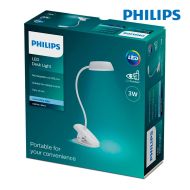 Stolná lampa Philips Lámpara de mesa Biela Kov 3 W