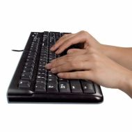 Klávesnica a optická myš Logitech 920-002562 Čierna Anglicky QWERTY