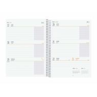 Agenda Finocam COOL Viacfarebná Quarto 15,5 x 21,2 cm 2024-2025 Kvetinový