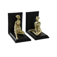 Zarážka na knihy DKD Home Decor Živica (31.5 x 9.5 x 20.5 cm) (2 pcs)