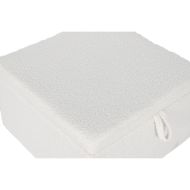 Stolička Home ESPRIT Biela Polyester Drevo MDF 60 x 60 x 36 cm