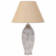 Stolná lampa Alexandra House Living Biela Polyesterová živica 220-240 V 18 x 49 x 18 cm