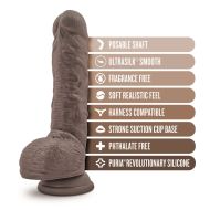 Realistické dildo Blush Dr Skin Silikónové Ø 4,5 cm (16,5 cm)