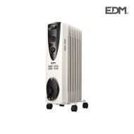 Olejový radiátor (7 rebier) EDM Biela 1500 W