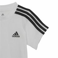 Športová súprava pre bábätká Adidas Three Stripes Čierna Biela