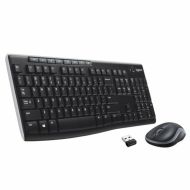 Klávesnica a bezdrôtová myš Logitech 920-004512 Čierna Qwerty Taliansky