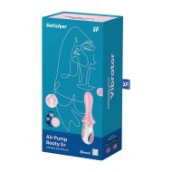 Vibrátor Ovládaný Rádiom Satisfyer Air Pump Booty 5 Ružová