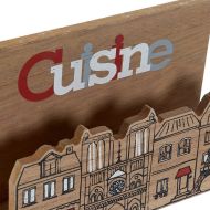 Stojan na obrúsky DKD Home Decor Cusine Viacfarebná Drevo Drevo MDF 16 x 11 x 5 cm