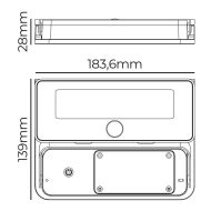 Naneste LED svetlo EDM 31821 Polykarbonát ABS 12 W 1600 lm Solárny (6500 K)