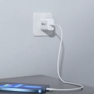 Nabíjačka do zástrčky v stene + kábel USB-C PcCom Biela 20 W