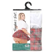 Erotický Kostým Teacher’s Pet School Girl Červená Queen size