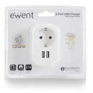 Zástrčka s 2 USB Portami Ewent EW1211 3,1 A