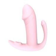 Masturbátor v tvare vagíny a zadku Double Penetration Dream Toys Essentials Ružová