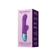 Vibrátor pre dvojicu Dual Stimulation FemmeFunn Delola Purpurová