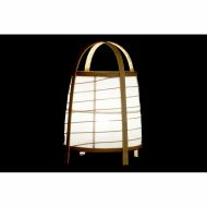 Stolná lampa DKD Home Decor Biela Prírodná Bambus 40 W 220 V 32 x 32 x 45,5 cm