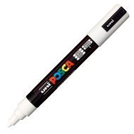 Fixky POSCA PC-5M Biela (6 kusov)