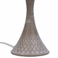 Stolná lampa Alexandra House Living Biela Sivá Kov Látka 220-240 V 23 x 38 x 23 cm